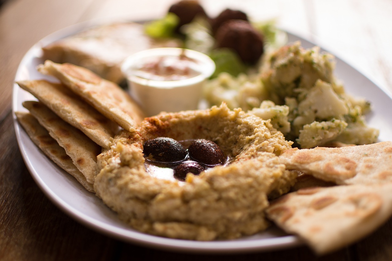 Hummus and falafel are traditional dishes of Jewish cuisine