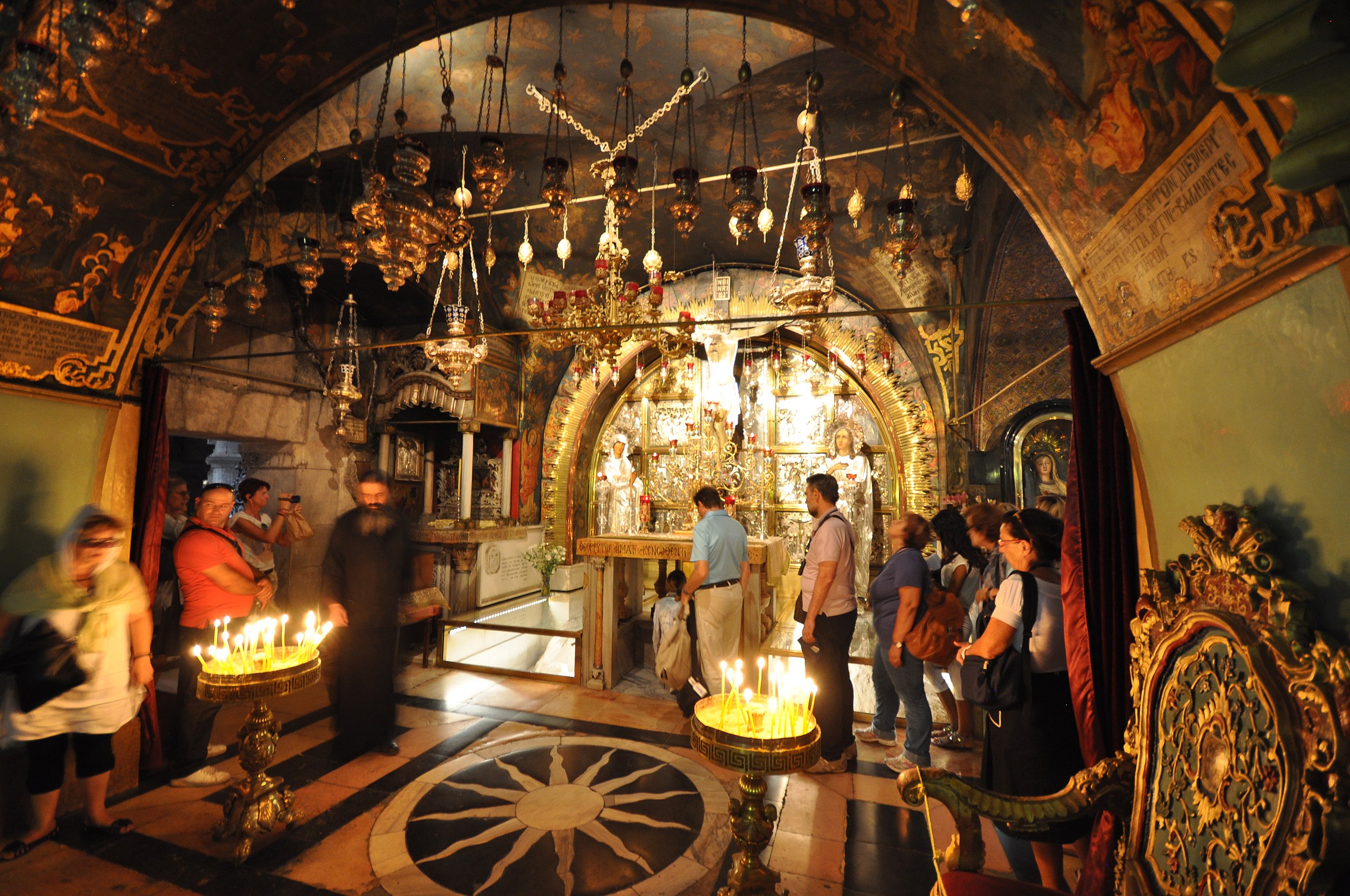 Traditional site of the Calvary or Golgotha where Jesus was crucified