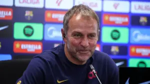 Flick warns Barca stars to keep focus after perfect start